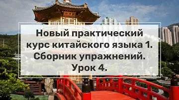 Новый практический курс китайского языка (НПККЯ). Сборник упражнений.Урок 4.